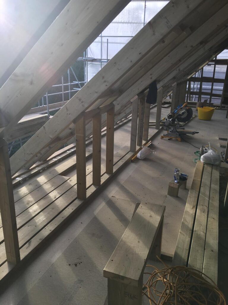 Roofing work