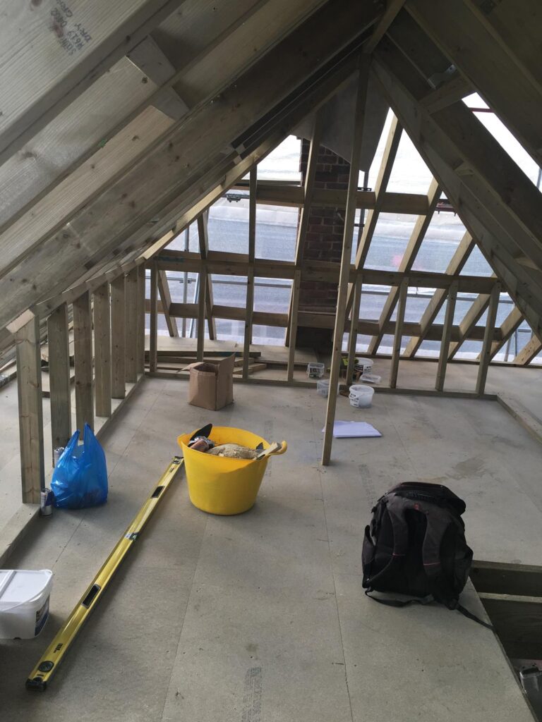 Roofing work
