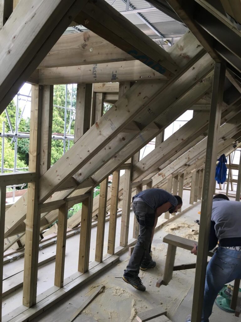Roofing work
