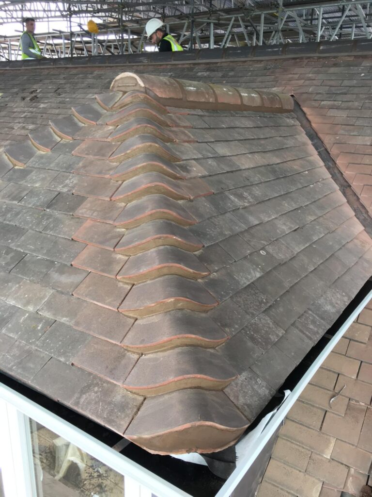 Roofing work