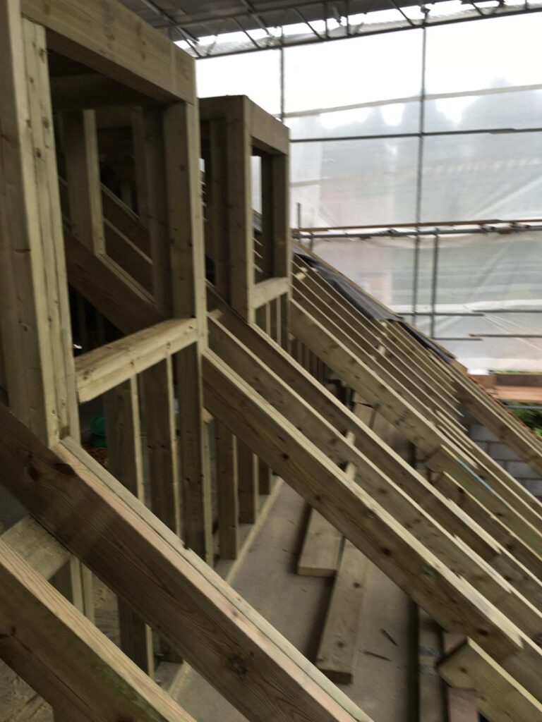Roofing work