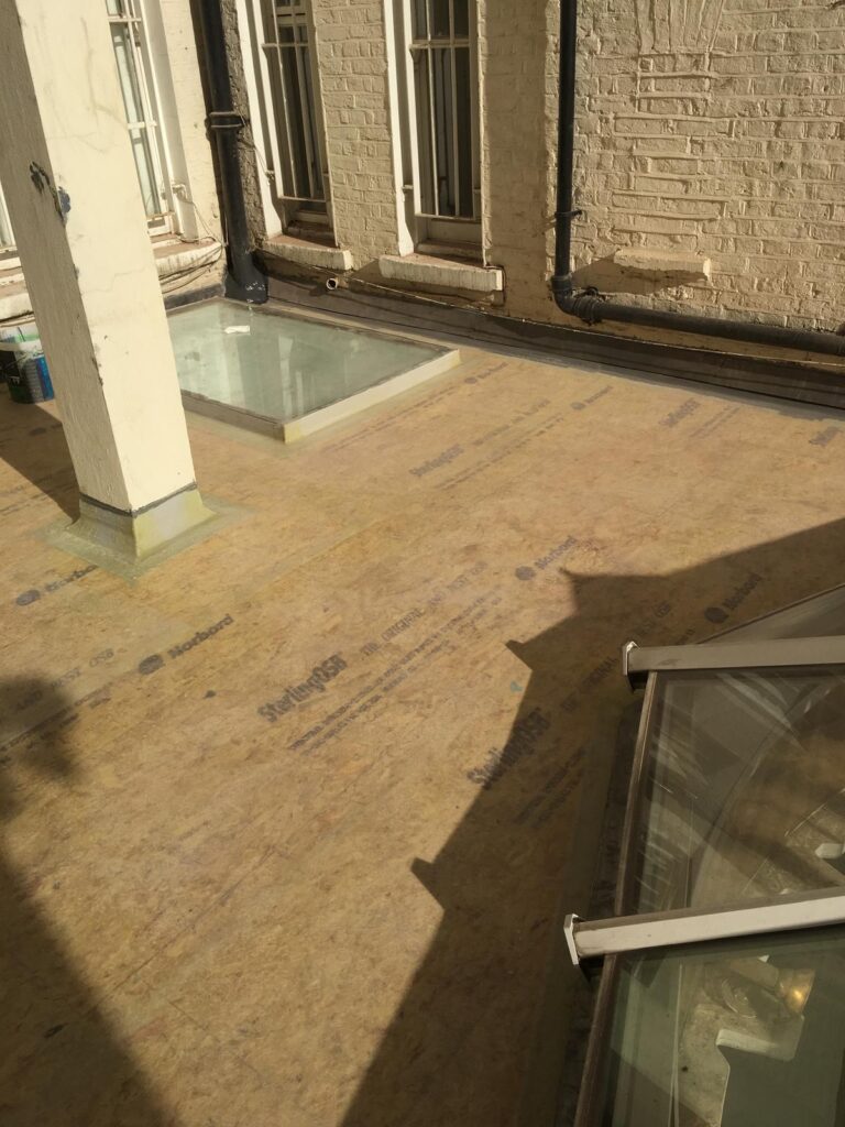Roofing work