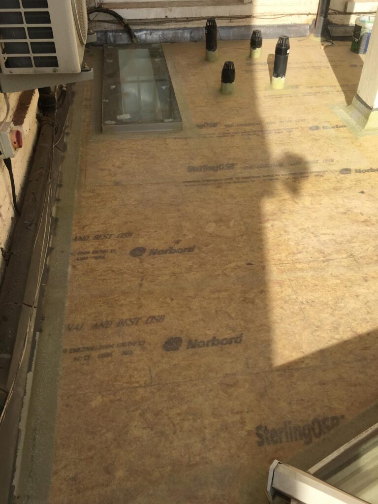 Roofing work