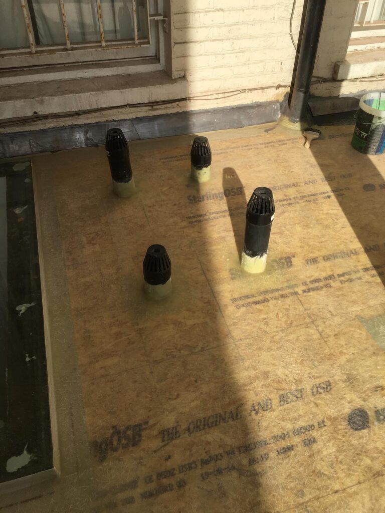 Roofing work