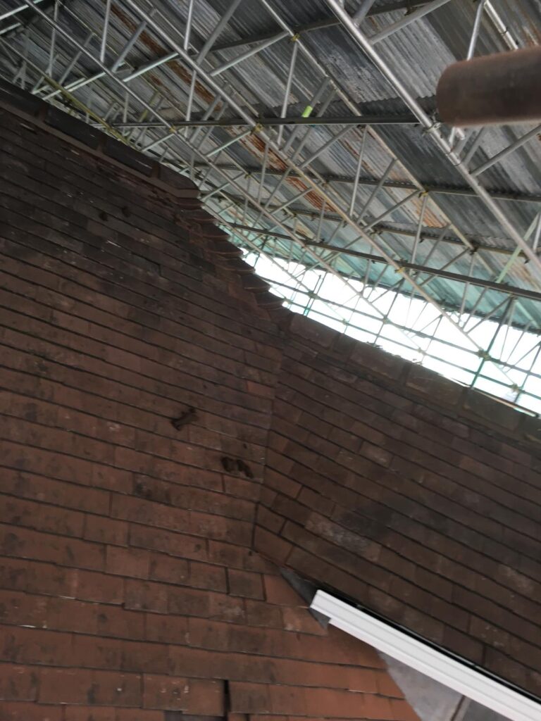 Roofing work