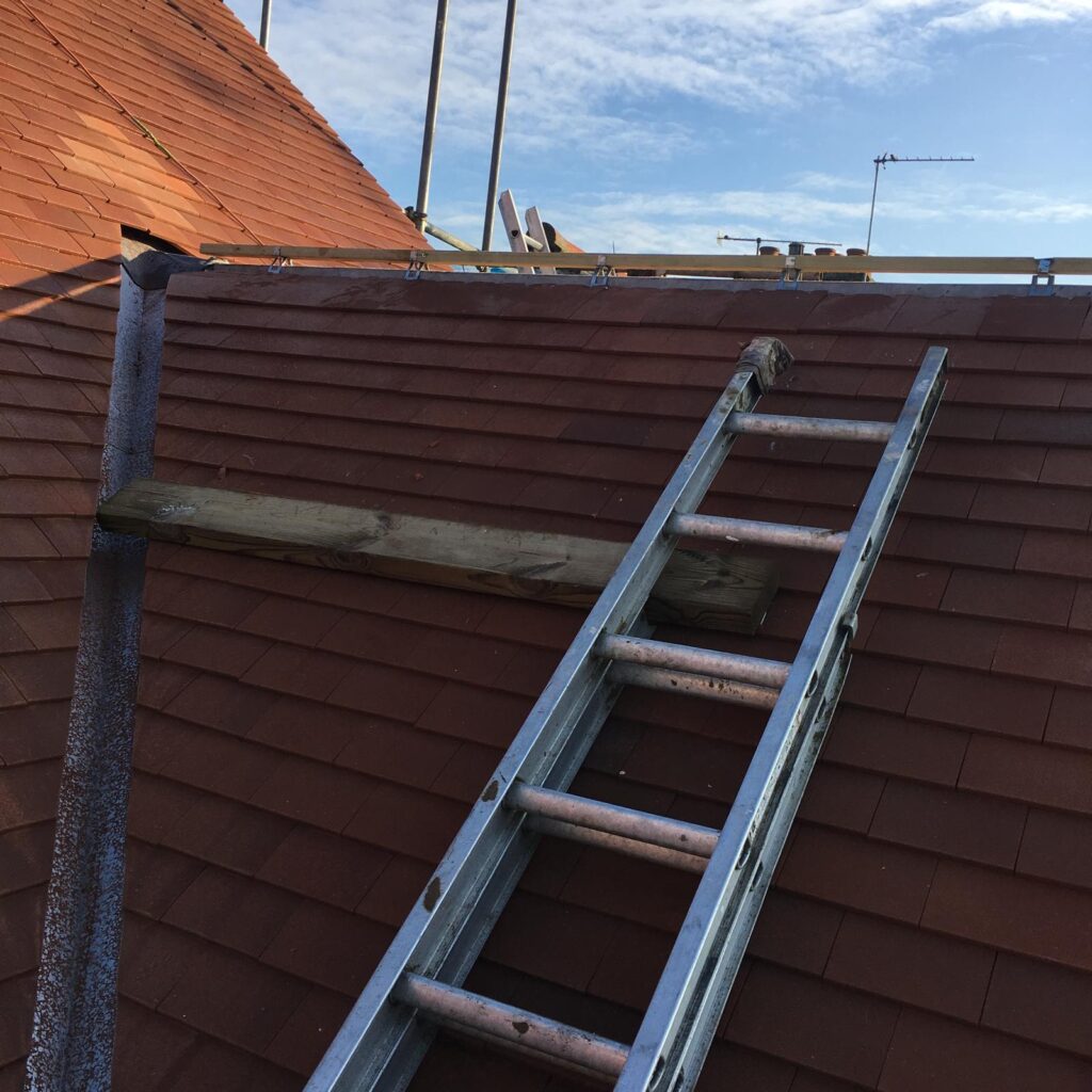 Roofing work