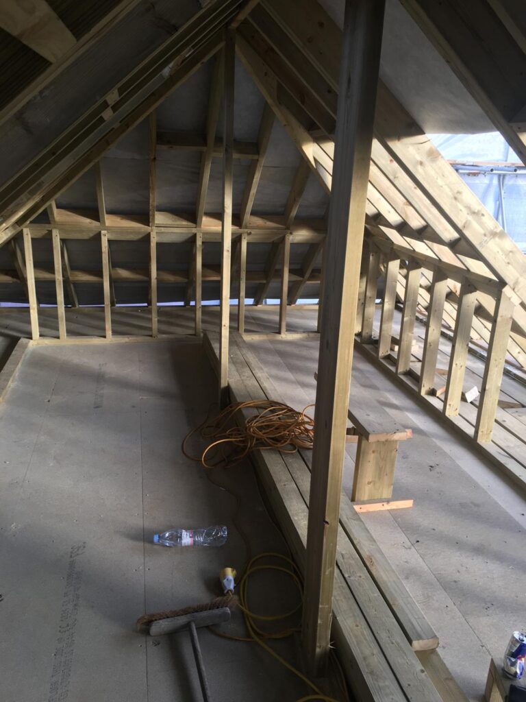 Roofing work