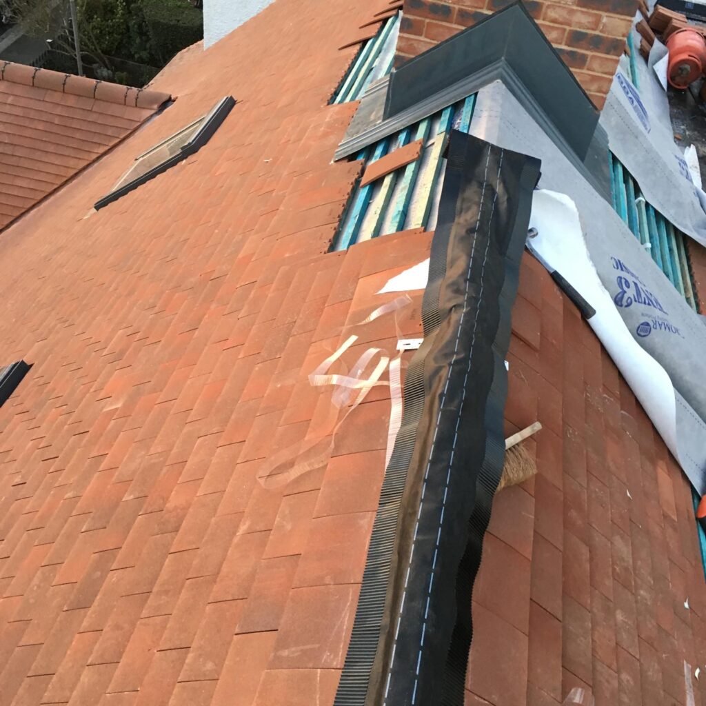 Roofing work