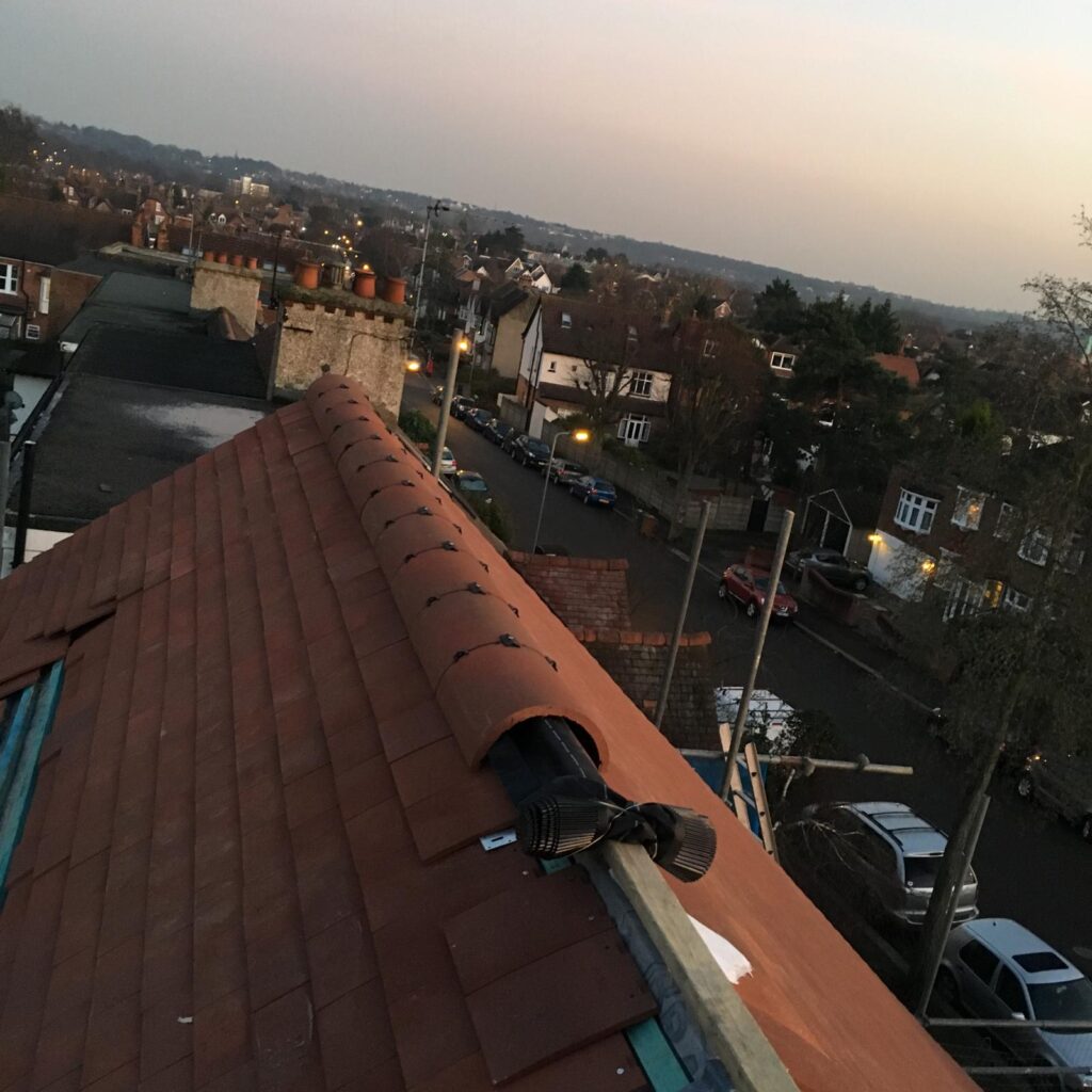 Roofing work
