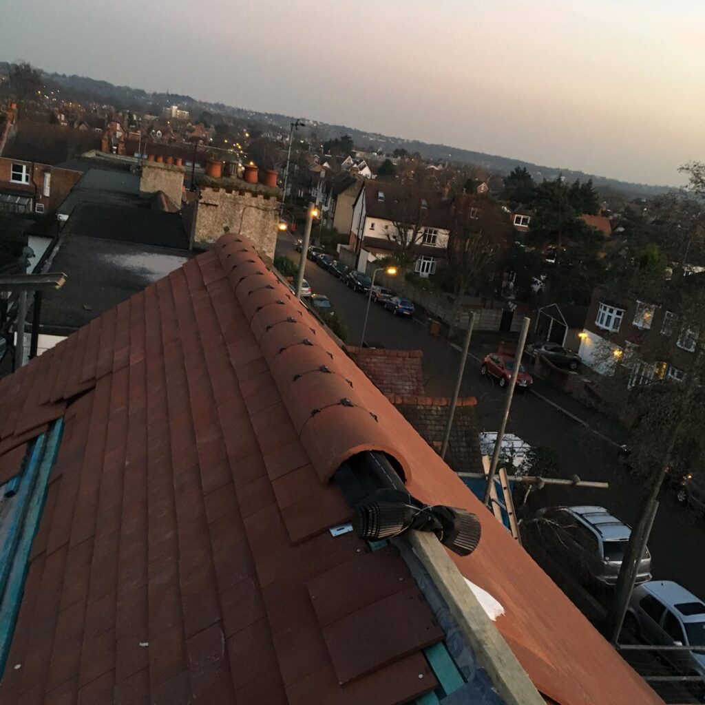 Roofing work