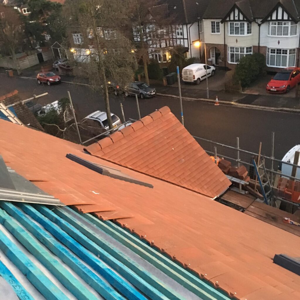 Roofing work