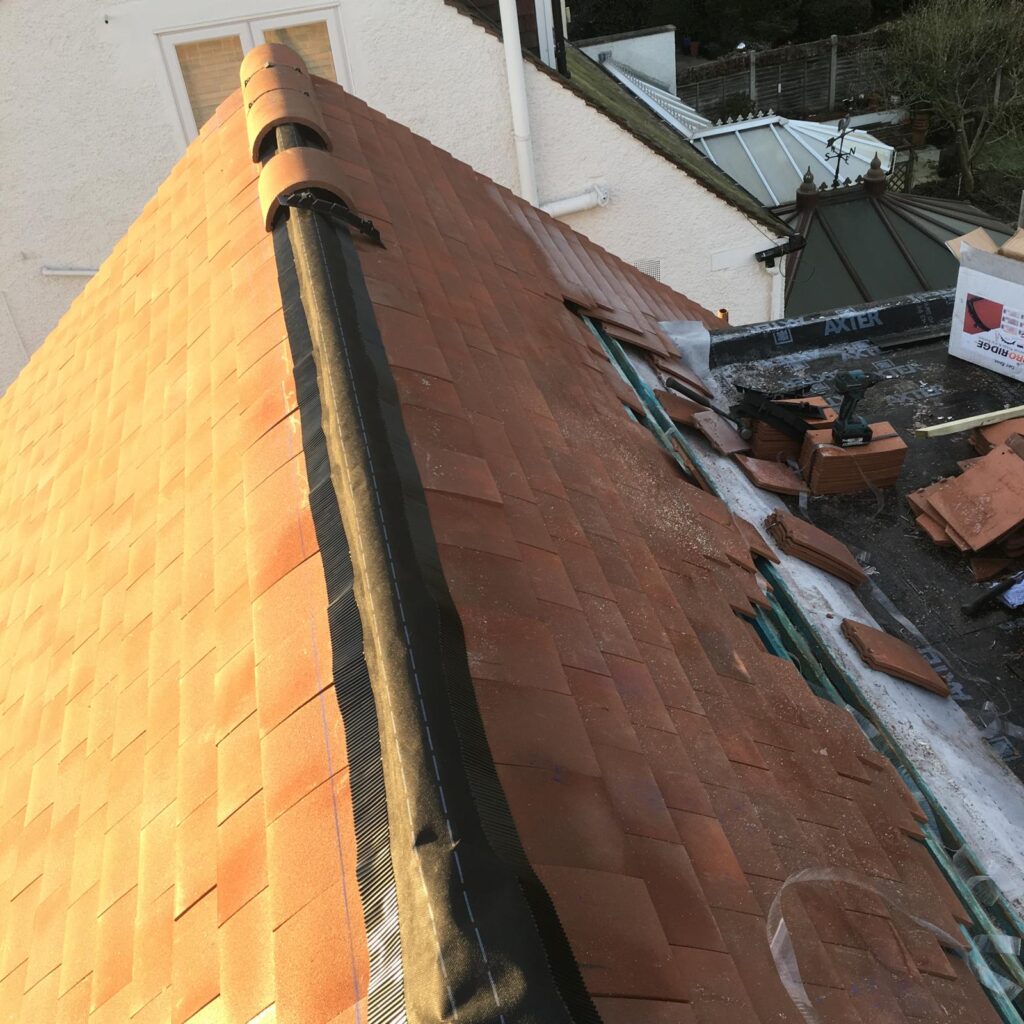 Roofing work