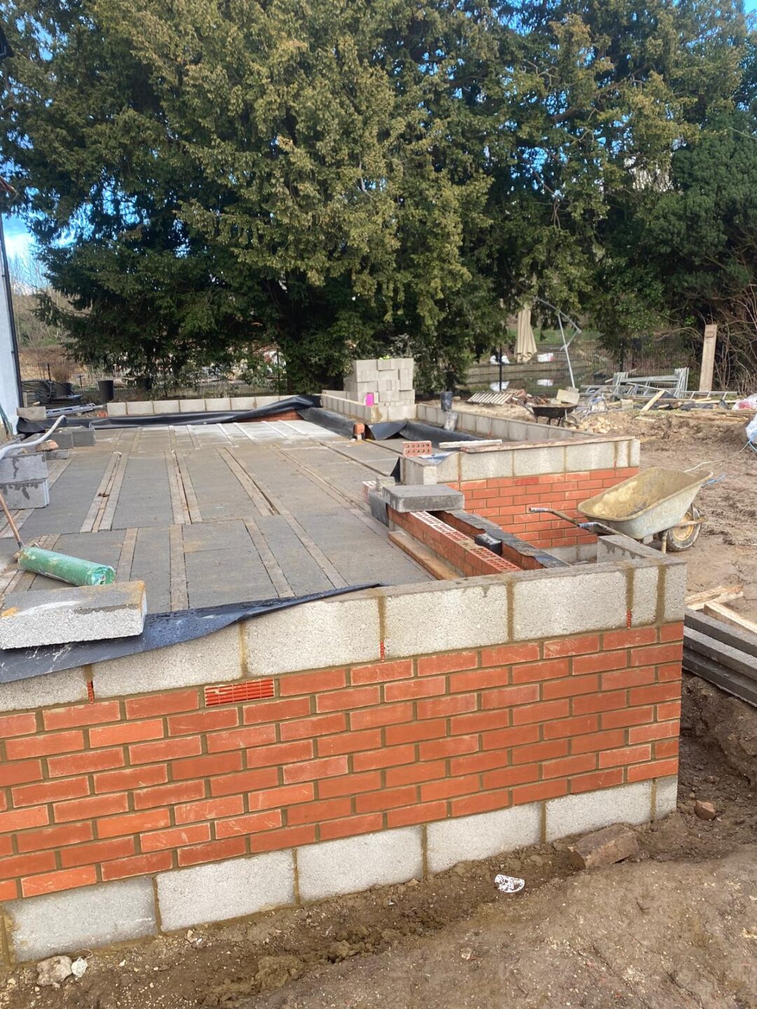Foundation DPC, block and beam
