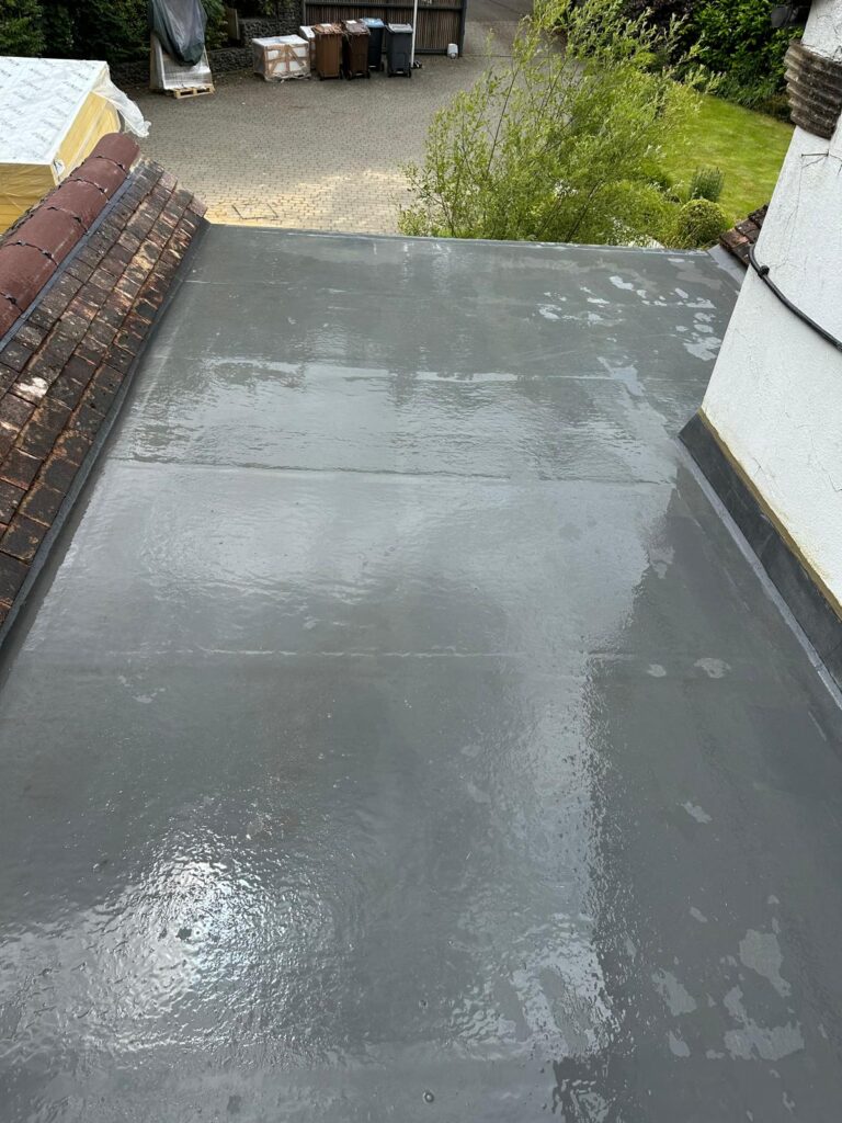 Flat Roof GRP finish