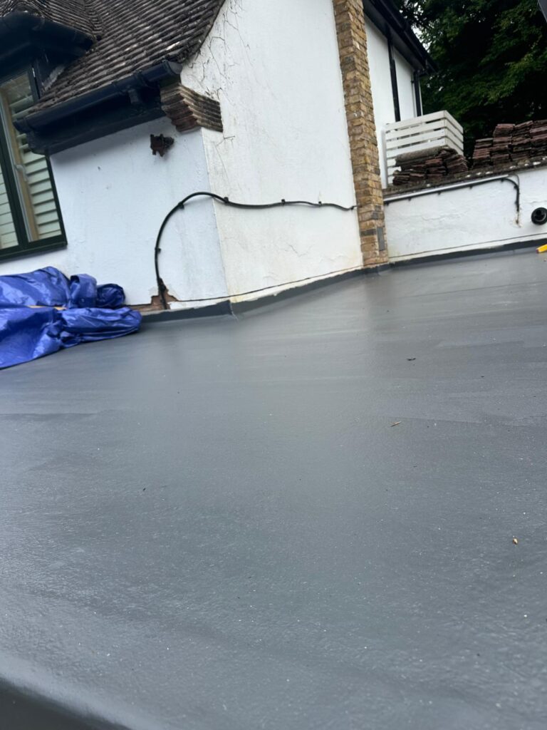 Flat Roof GRP finish