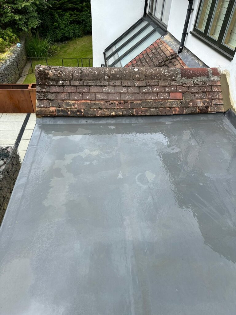 Flat Roof GRP finish