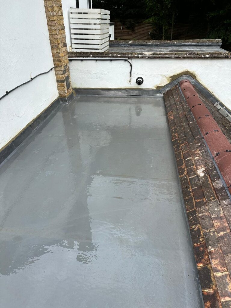 Flat Roof GRP finish