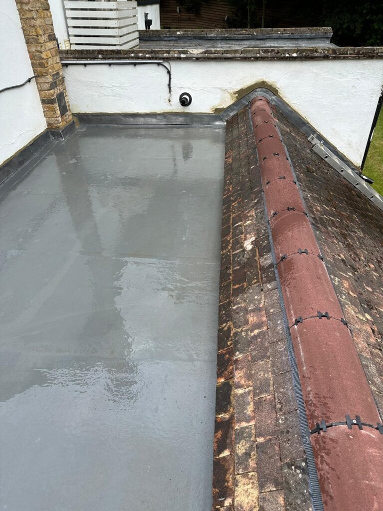 Flat Roof GRP finish
