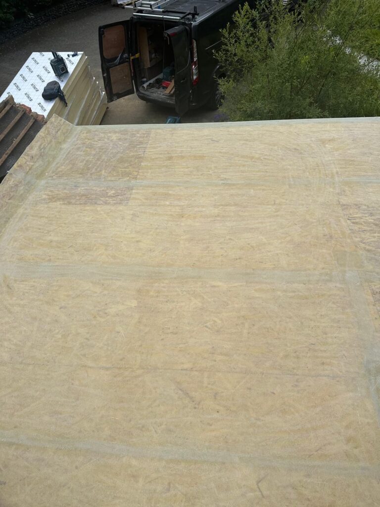 Flat Roof GRP finish